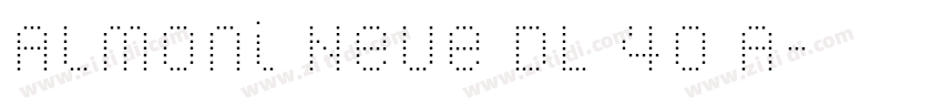 Almoni Neue DL 40 A字体转换